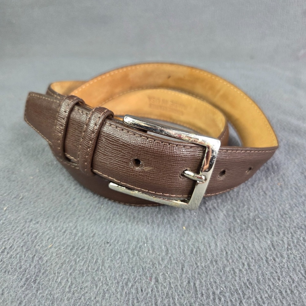 Brown Leather Men's Belt